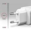 AXAGON ACU-DPQ65W Ładowarka sieciowa GaN 65W, 3x port (USB-A + dual USB-C) PD3.0^QC4+^PPS^Apple, biała